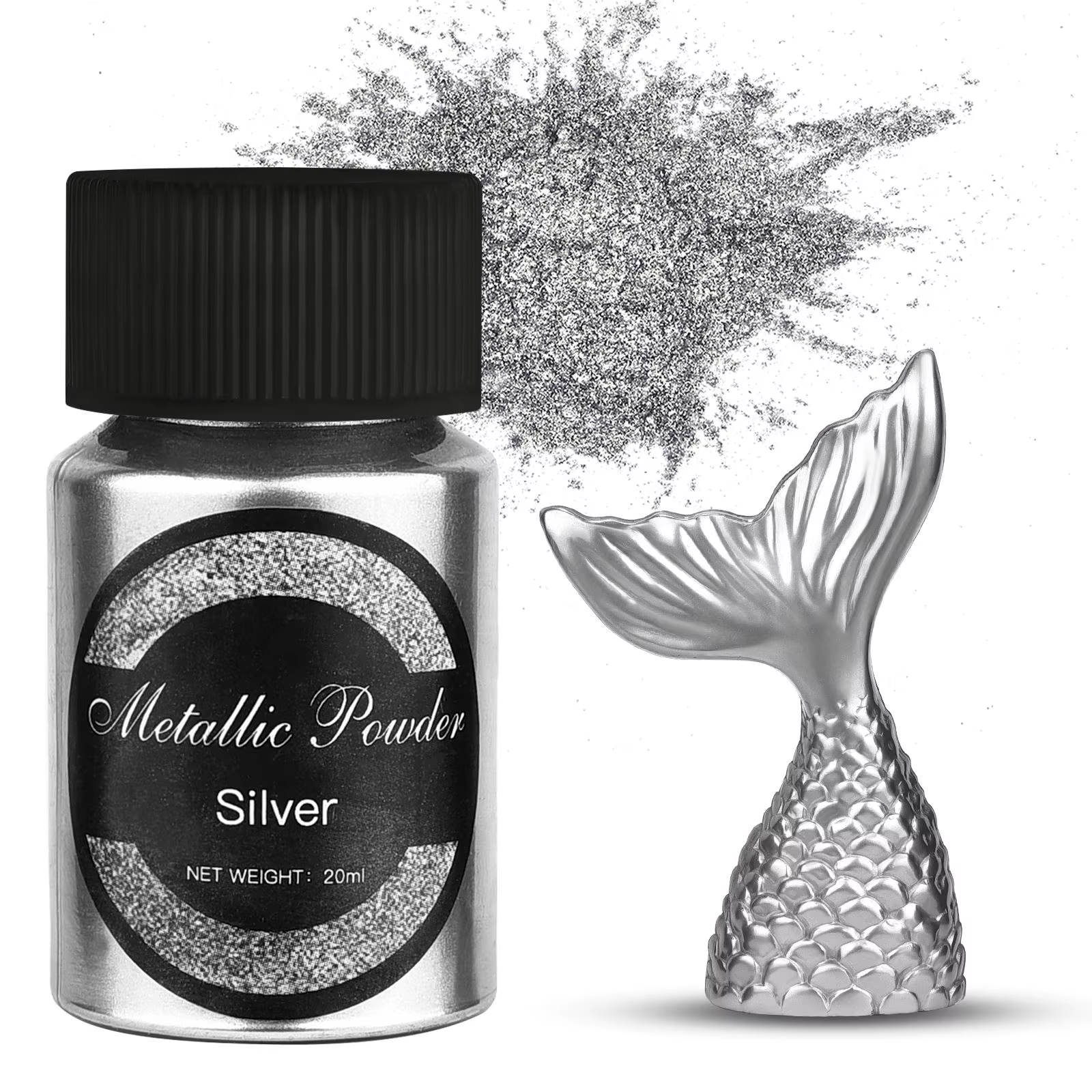 Pigments de résine métallique, couleur or argent, Colorant nacré, Colorant perle pour résine époxy, 