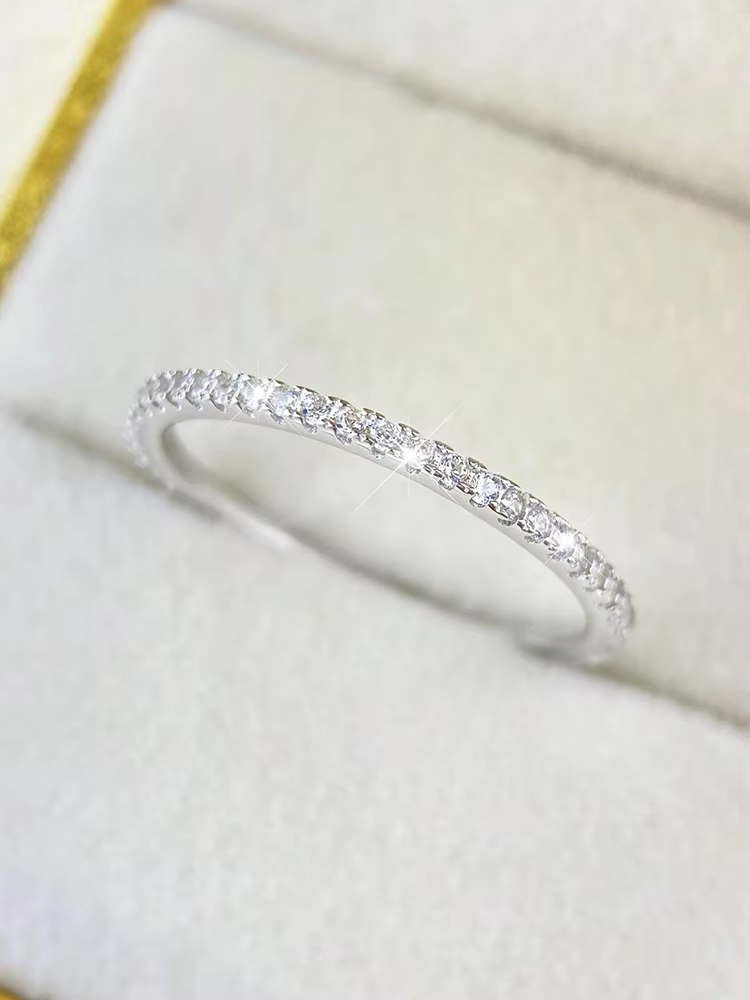 Bague empilable en argent Sterling 925 pour femmes, simple, multicolore, entièrement en Zircon, bijo