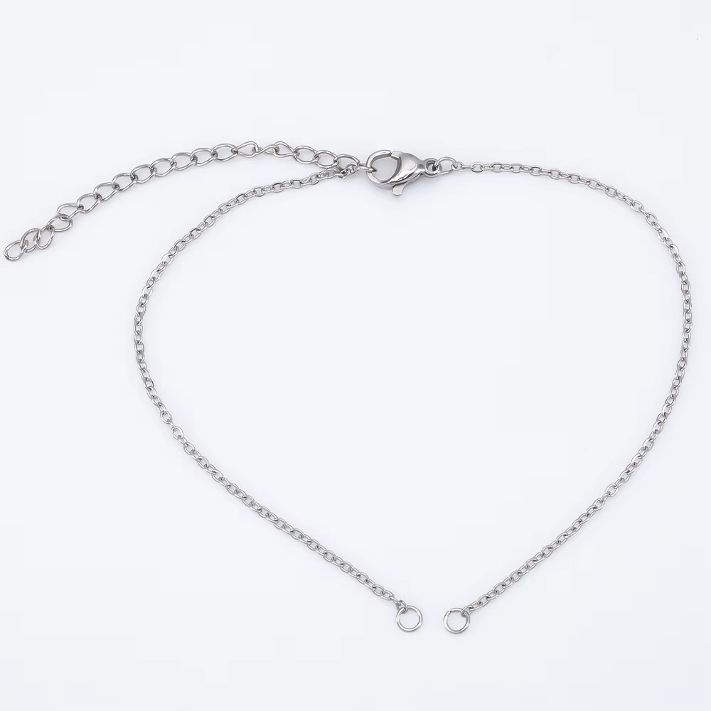 Chaînes de bracelets en acier inoxydable, 5 pièces, pour la fabrication de bijoux, bricolage