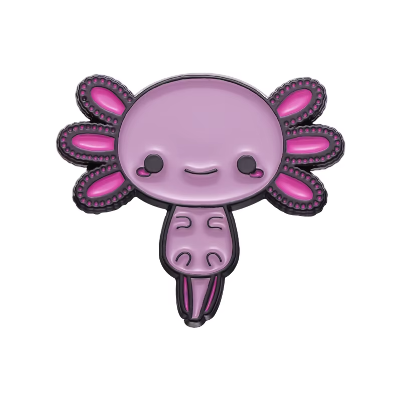 Épingle en émail salamandre de dessin animé pour amis, insigne en métal animal mignon, broche à reve