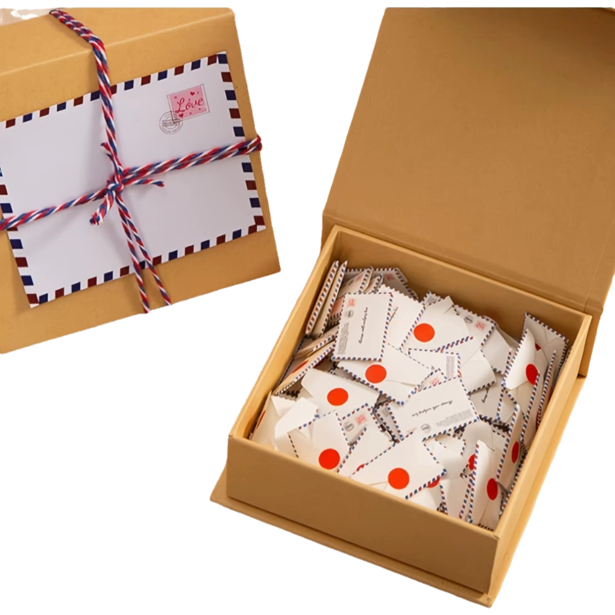 52 ensembles de lettres d'amour, mini enveloppes, enveloppes de bénédiction du festival, adaptées au