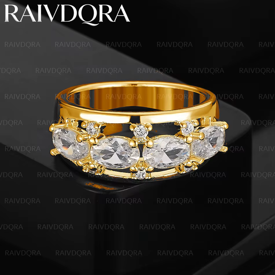 Bague de fiançailles en Zircon plaqué or 18 carats pour femmes et hommes, bijoux à la mode, accessoi