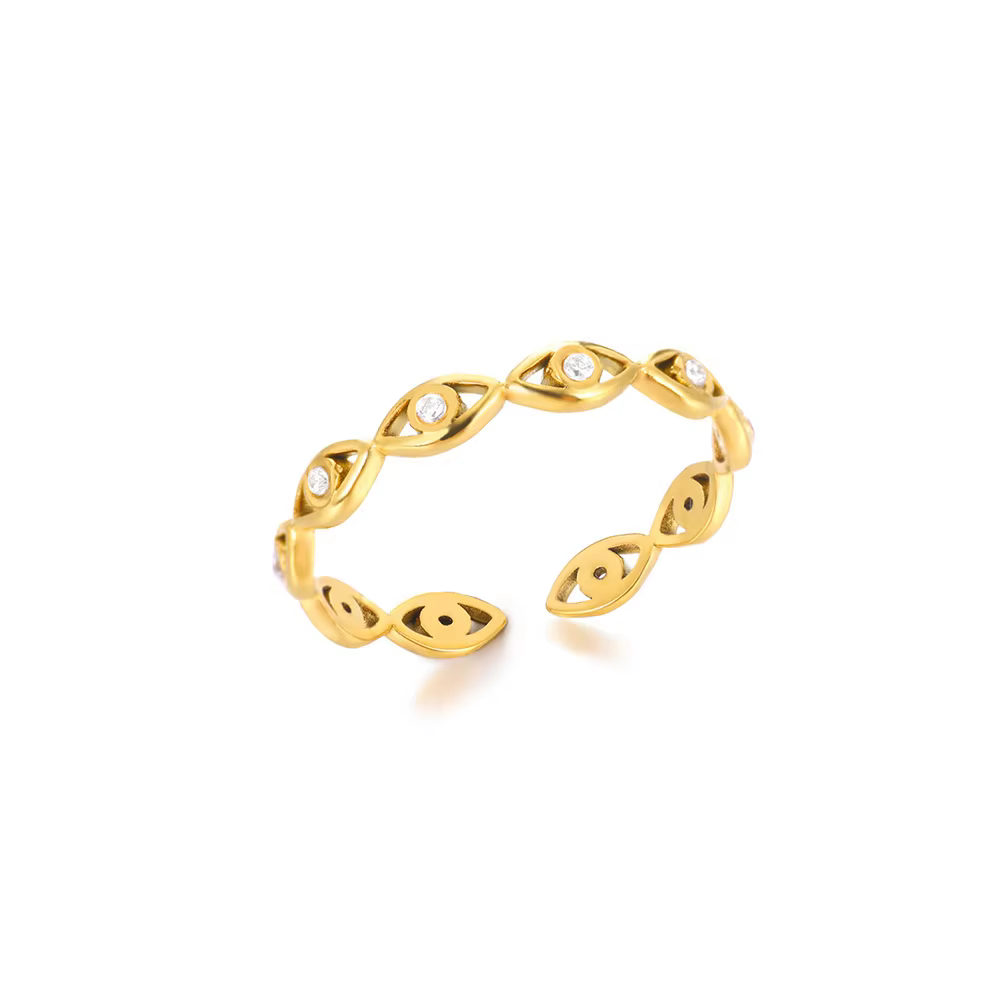 Bagues en Zircon coloré pour femmes, couleur or, acier inoxydable, zircone cubique colorée, luxe, mo