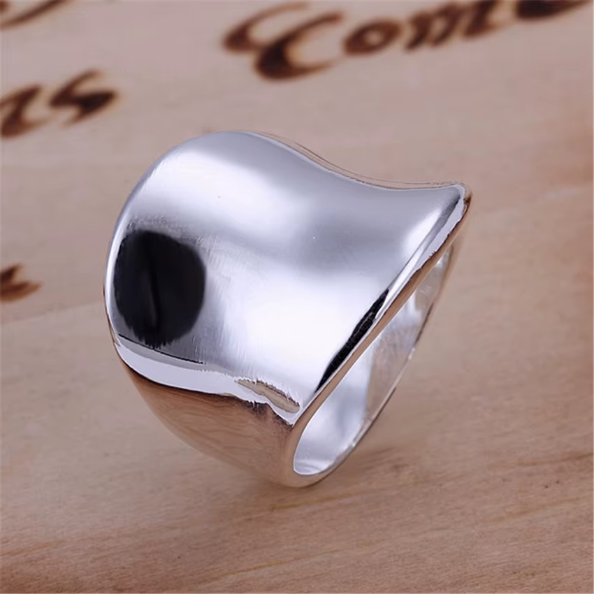 Bague en argent sterling 925, cadeau de Noël, vente en gros, bijoux classiques de haute qualité, ten