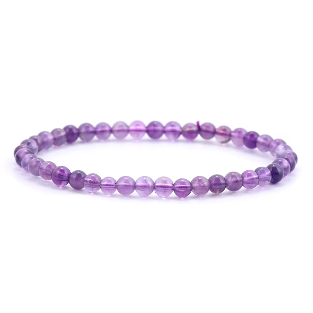 Bracelet améthyste 5A en véritables perles de cristal naturel, purifiant le corps, bracelets en pier