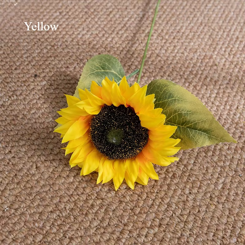 Fleur de tournesol artificielle, 50cm, décoration de mariage, maison, centre commercial, ornement, a