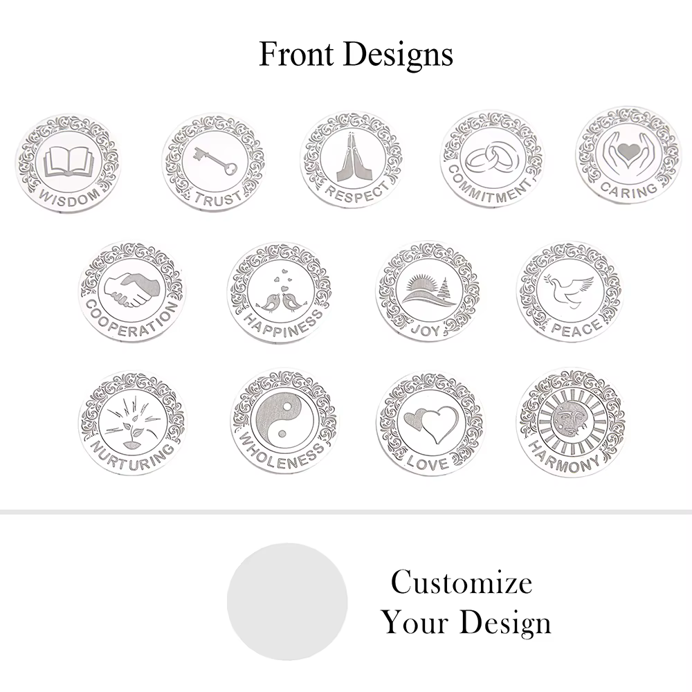 Arras de mariage personnalisés, pièces de monnaie de mariage sur mesure, souvenirs de mariage pour l