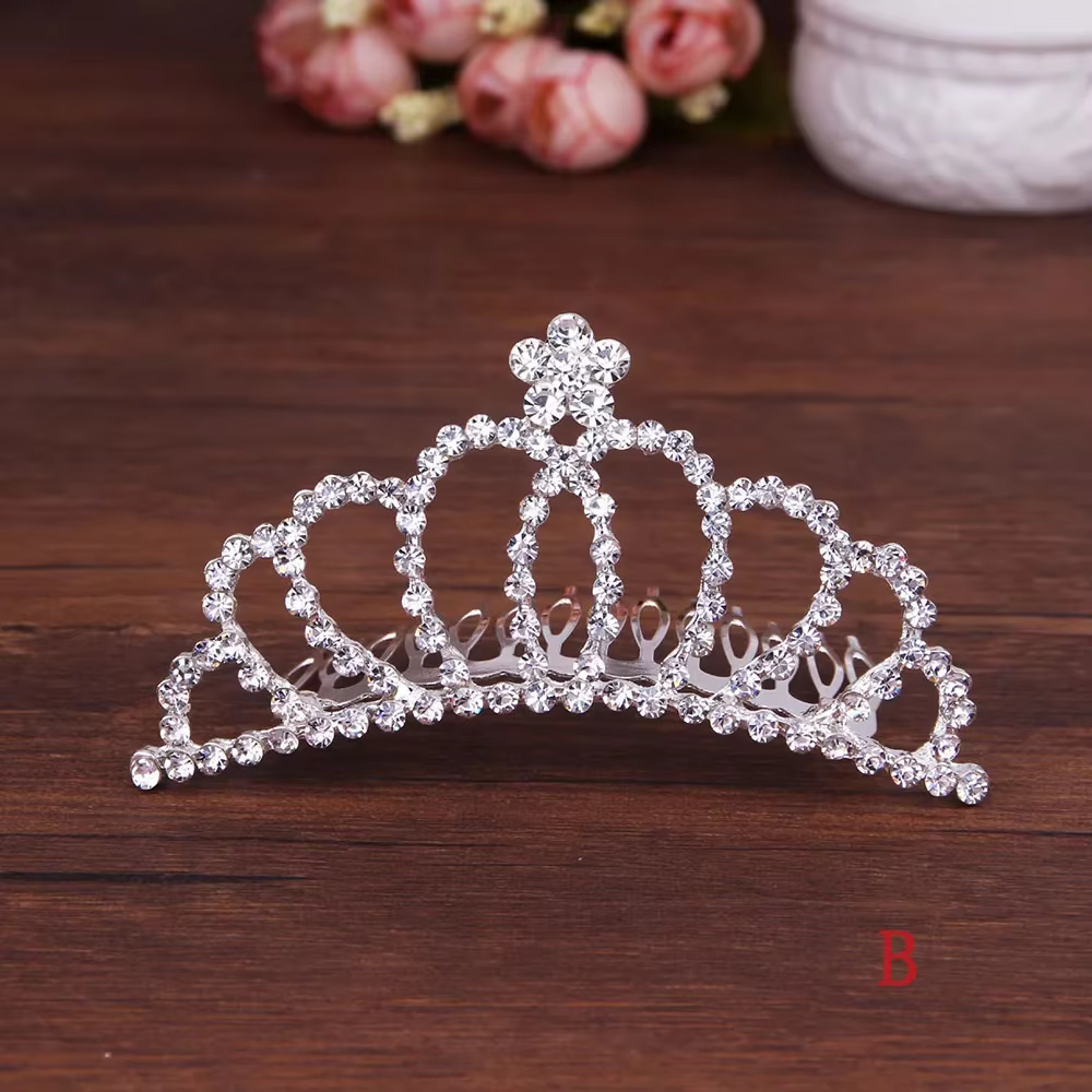 Diadème de mariée élégant, couronne brillante, peigne à cheveux doux, bijoux de mariage, accessoires
