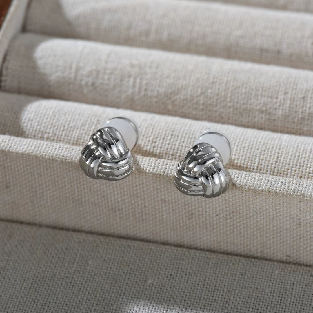 Boucles d'oreilles géométriques européennes en or et argent pour femmes, accessoires de bijoux Desig