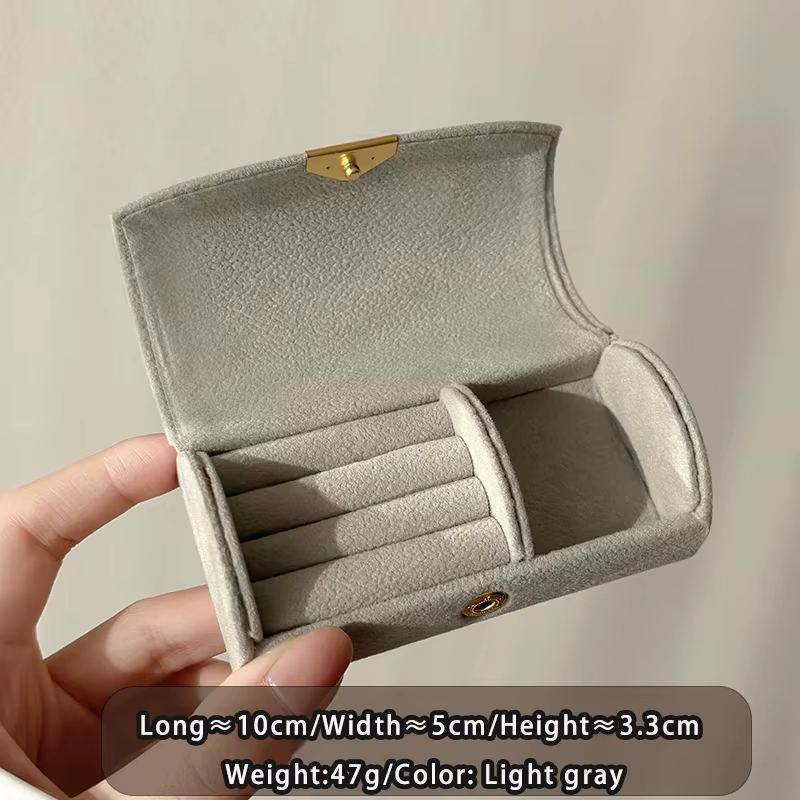 Mini boîte de rangement de bijoux exquise et Portable pour les voyages d'affaires des femmes, boîte 