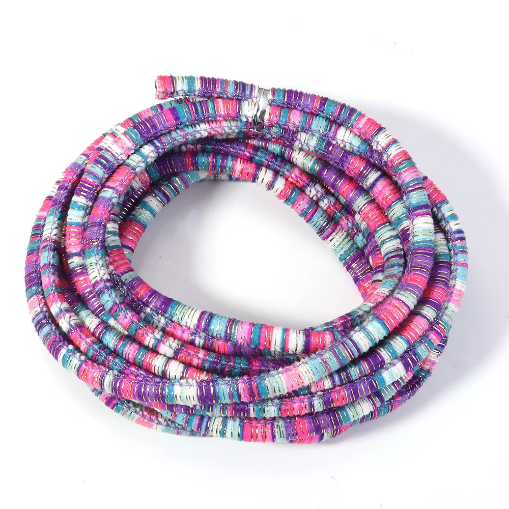 Cordons décoratifs ronds de 6 mm pour la fabrication de bijoux, cordons en coton de style ethnique c