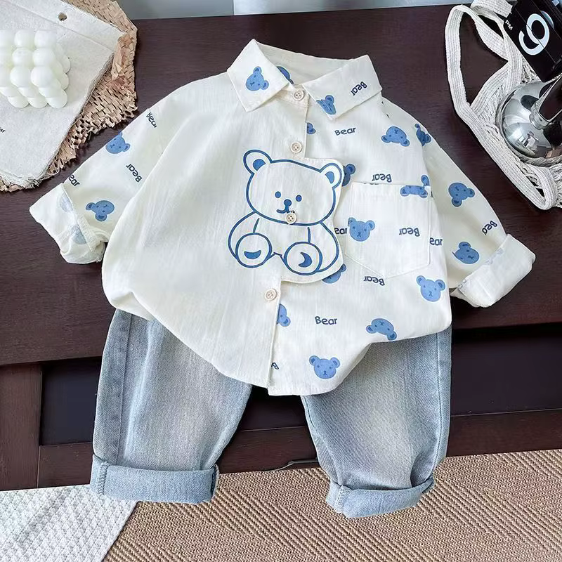 Nouvelle tenue pour bébé à manches longues en 2 pièces |   Printemps et automne