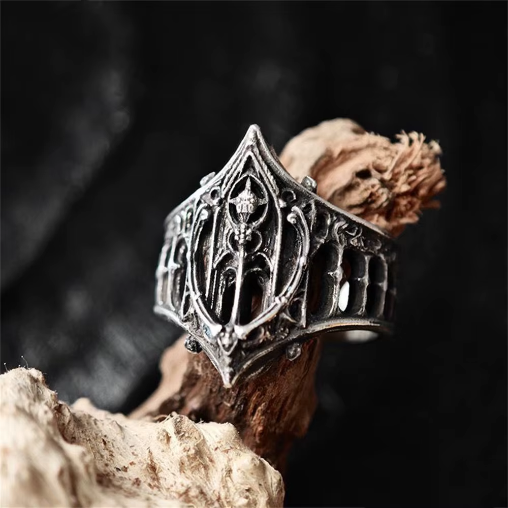 Bague gothique classique pour Halloween, nouvelle collection, galerie de rêves, Architecture gothiqu