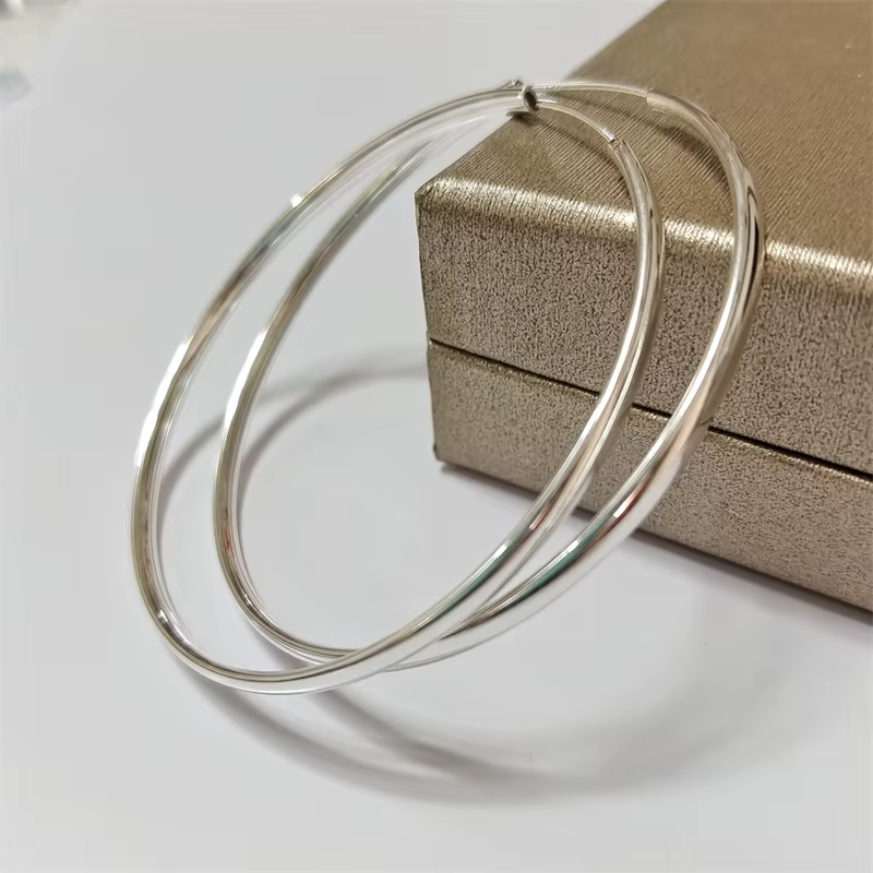 Senlissi-nouvelles boucles d'oreilles plaquées or 18 carats pour femmes, en argent Sterling 925, 3.0