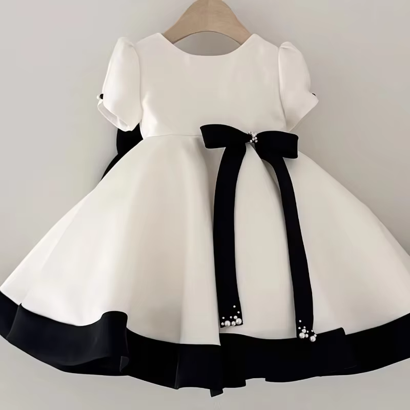 Robe de demoiselle d'honneur pour filles, robe de princesse pour piano, robes de soirée pour enfants