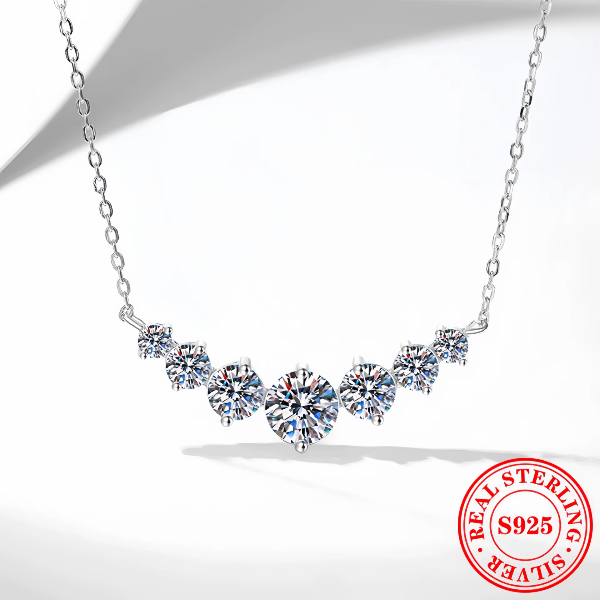 Collier pendentif en argent Sterling 925 en Zircon 5A pour femmes, bijoux de mariage, breloque de fi