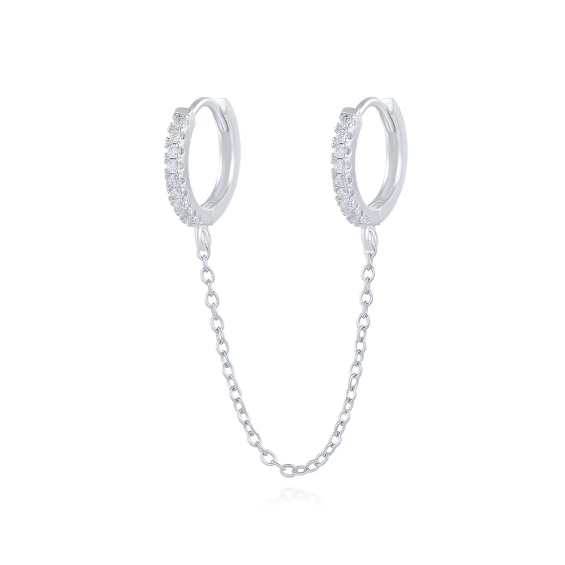 ROXI coréen 925 en argent Sterling boucle d'oreille gland rétro longues boucles d'oreilles pour les 