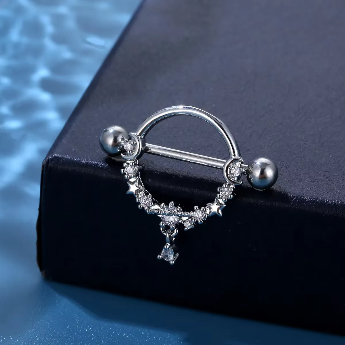 Anneau de lune rond en dentelle, bijoux à la mode, Piercing corporel, nez papillaire, oreille, acces