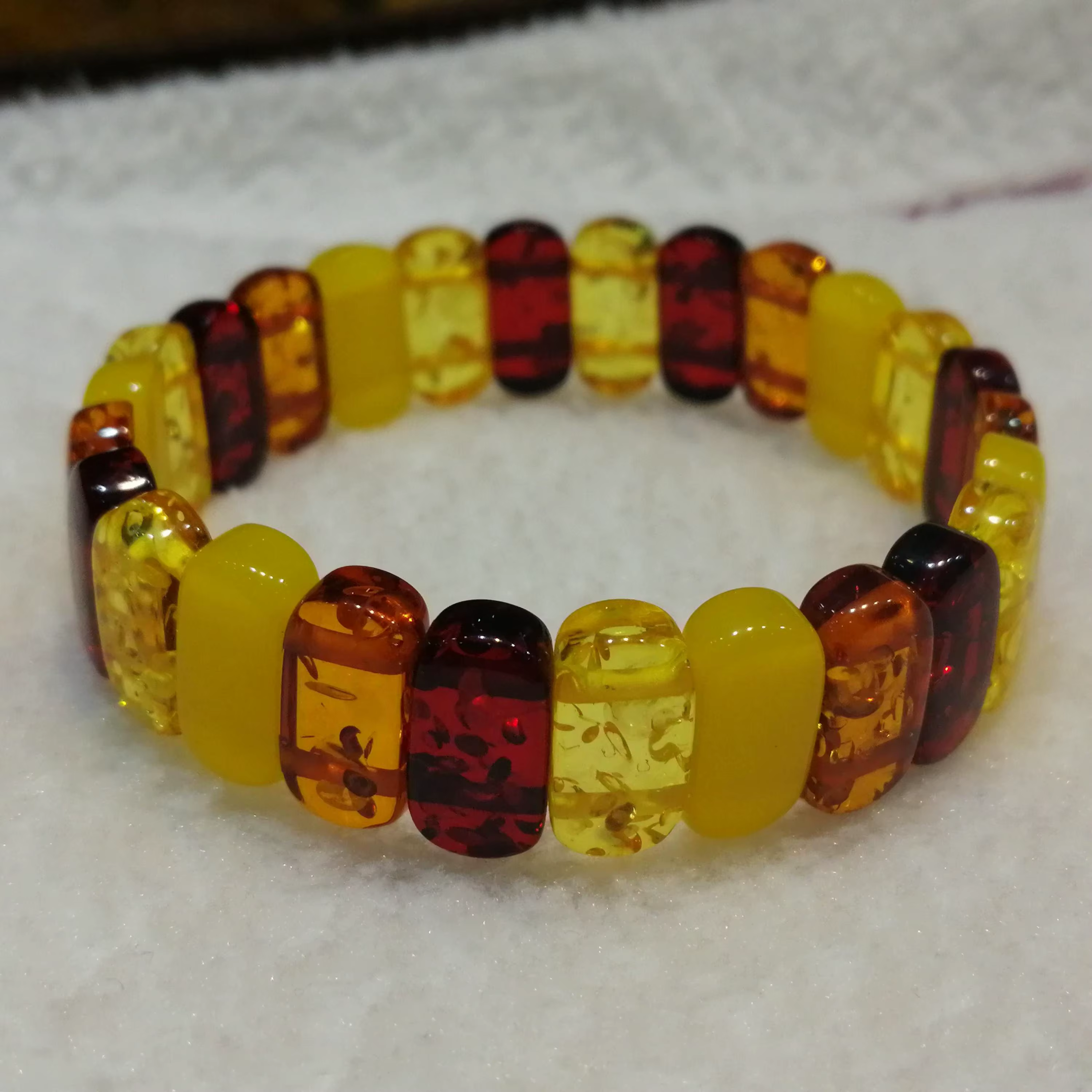 Bracelet en ambre naturel pour femme, pierre précieuse de guérison, bijoux fins, véritable fleur bal