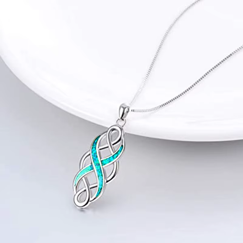 Collier Pendentif Nœud Celtique Fantaisie Huitan pour Femme – Accessoire de Cou Original et Élégant 