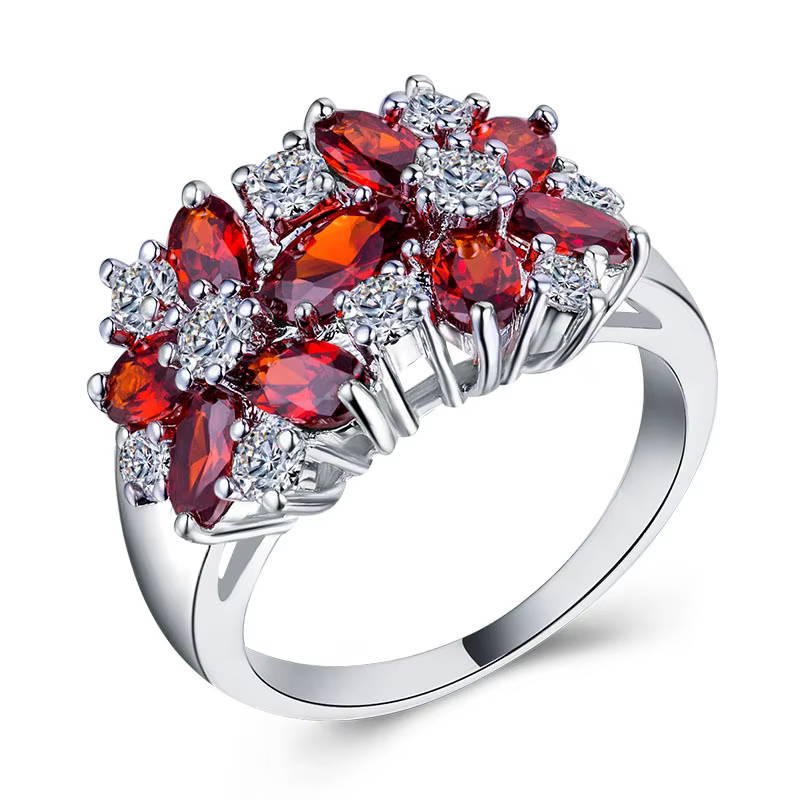 Bague de luxe créative scintillante de haute qualité en Zircon 5A pour femmes, bijoux de fiançailles