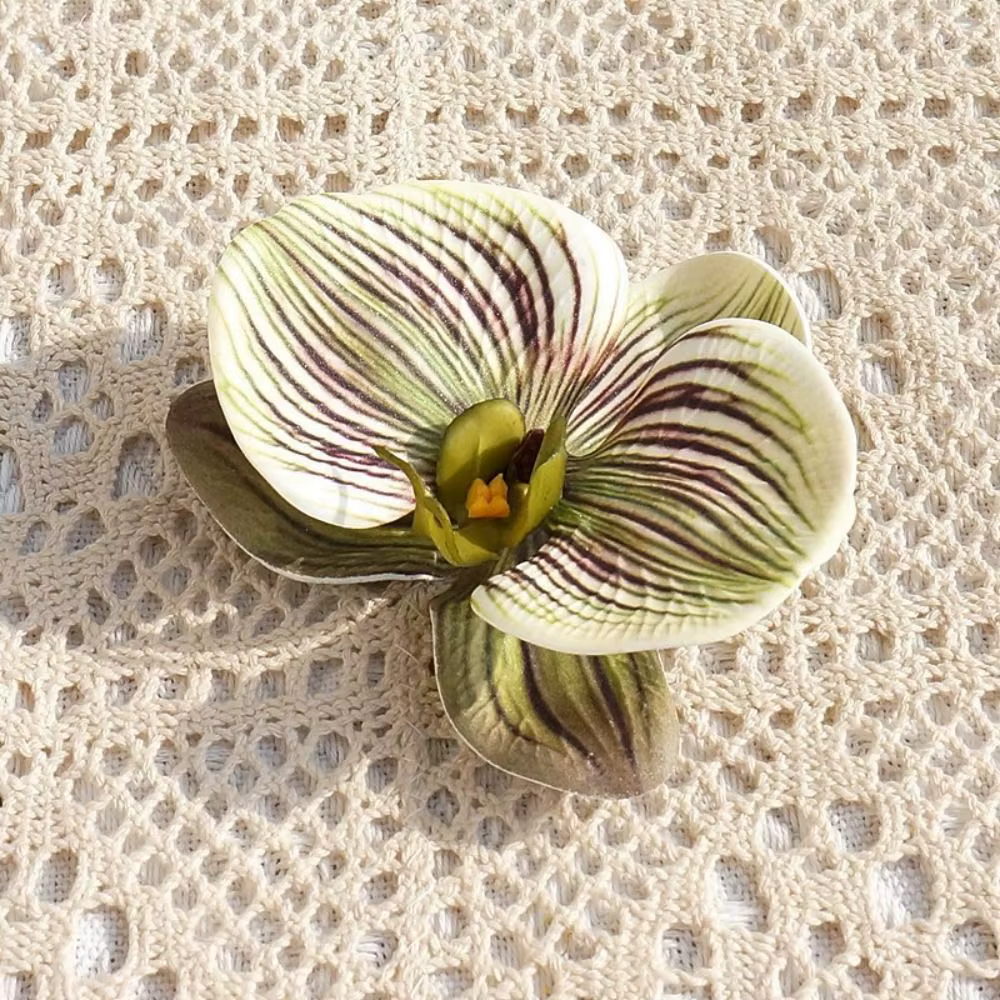 Broche DIY pour la fabrication de bijoux, fleur simulée, épingle à cheveux, décoration, orchidée pap