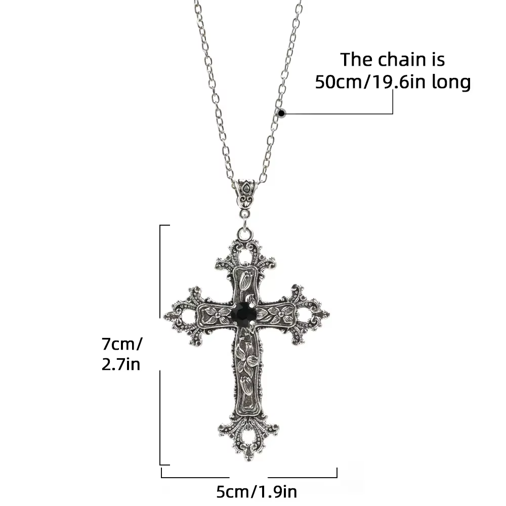 Collier Anime Death Note Misa Amane Cosplay gothique unisexe, pendentif croix ras du cou, accessoire
