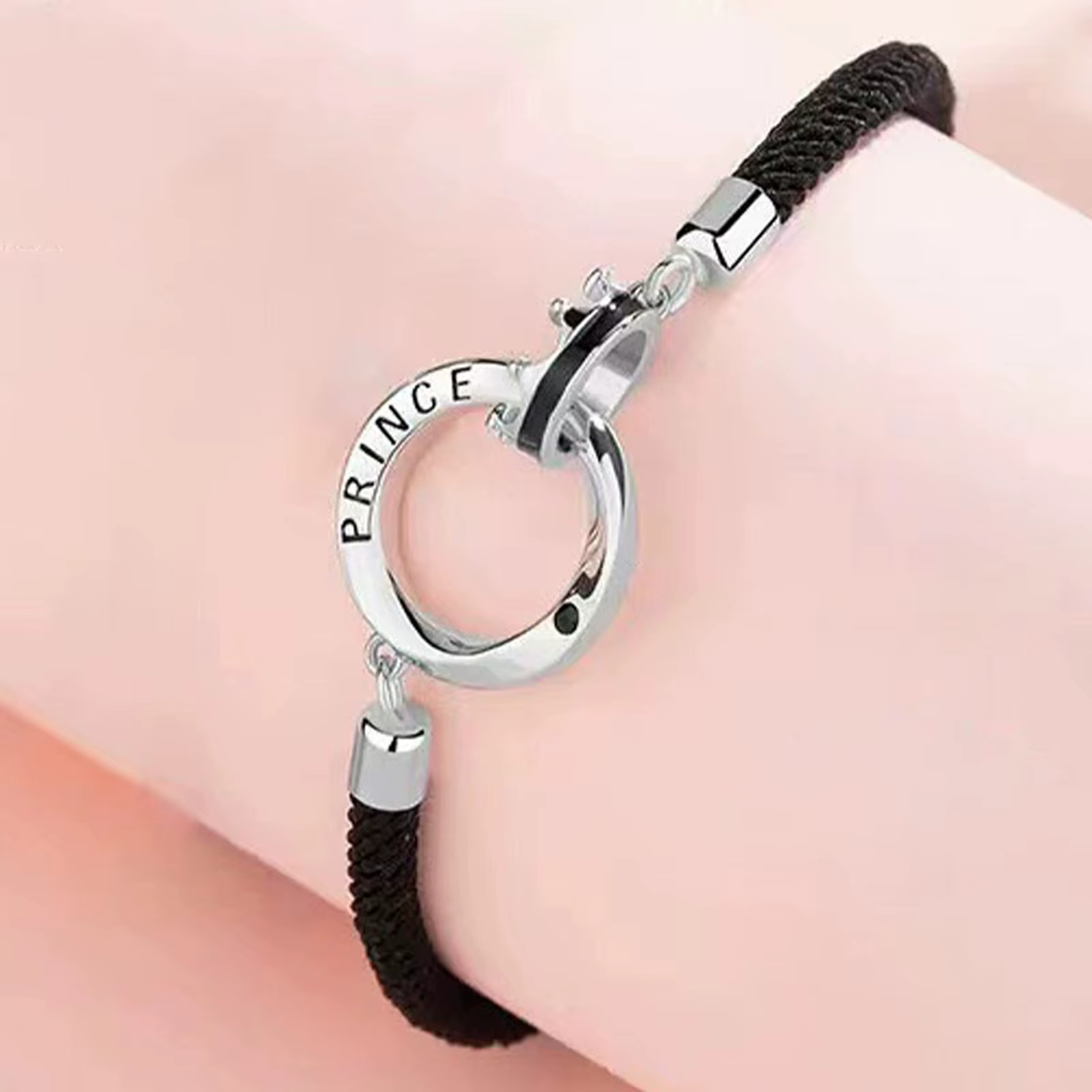 Cadeaux de Noël Bracelets de couple Prince et Princesse pour amoureux pour hommes et femmes, nouveau