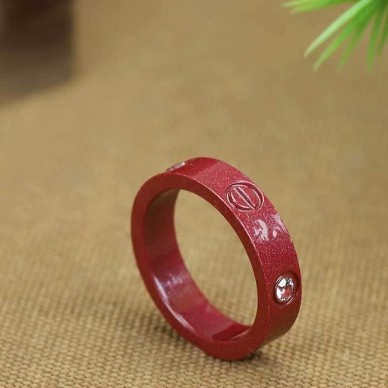 Bague cinabre brut naturel, bijoux de style ethnique à la mode et polyvalents