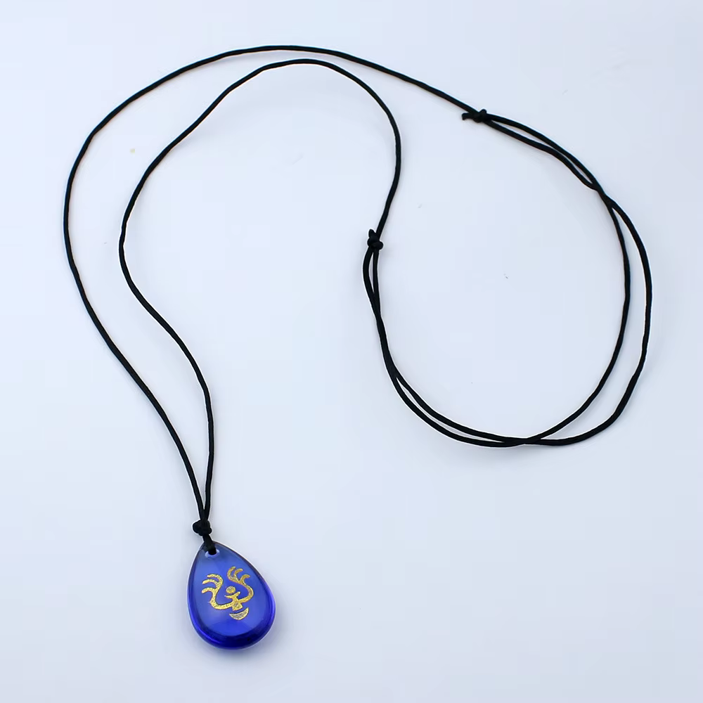 Collier en pierre de ciel mystérieux, accessoires de Cosplay de château pour filles, colliers en ver
