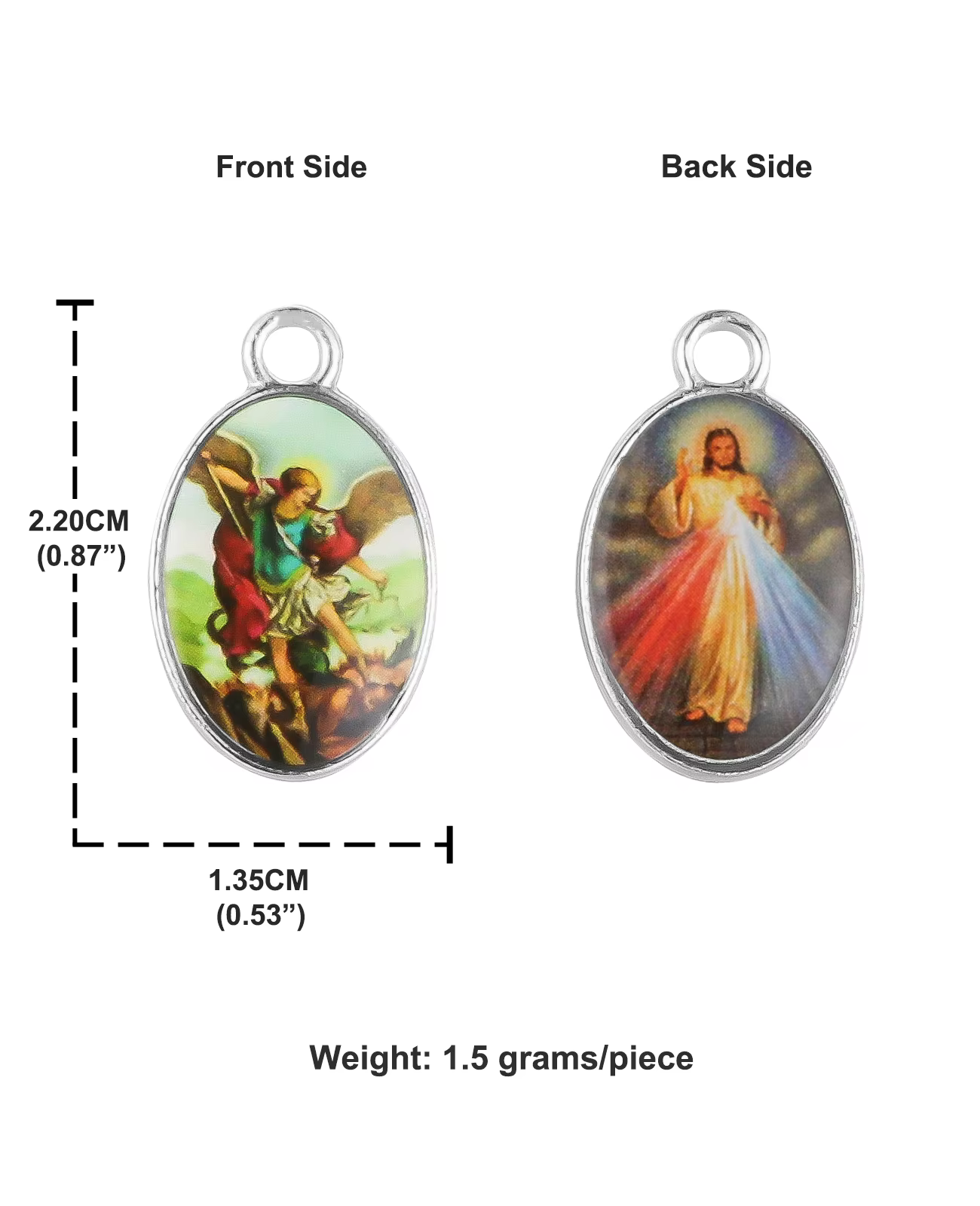 Pendentifs icône chrétienne l'archange St. Michael, 20 pièces, breloque de la miséricorde divine, jé