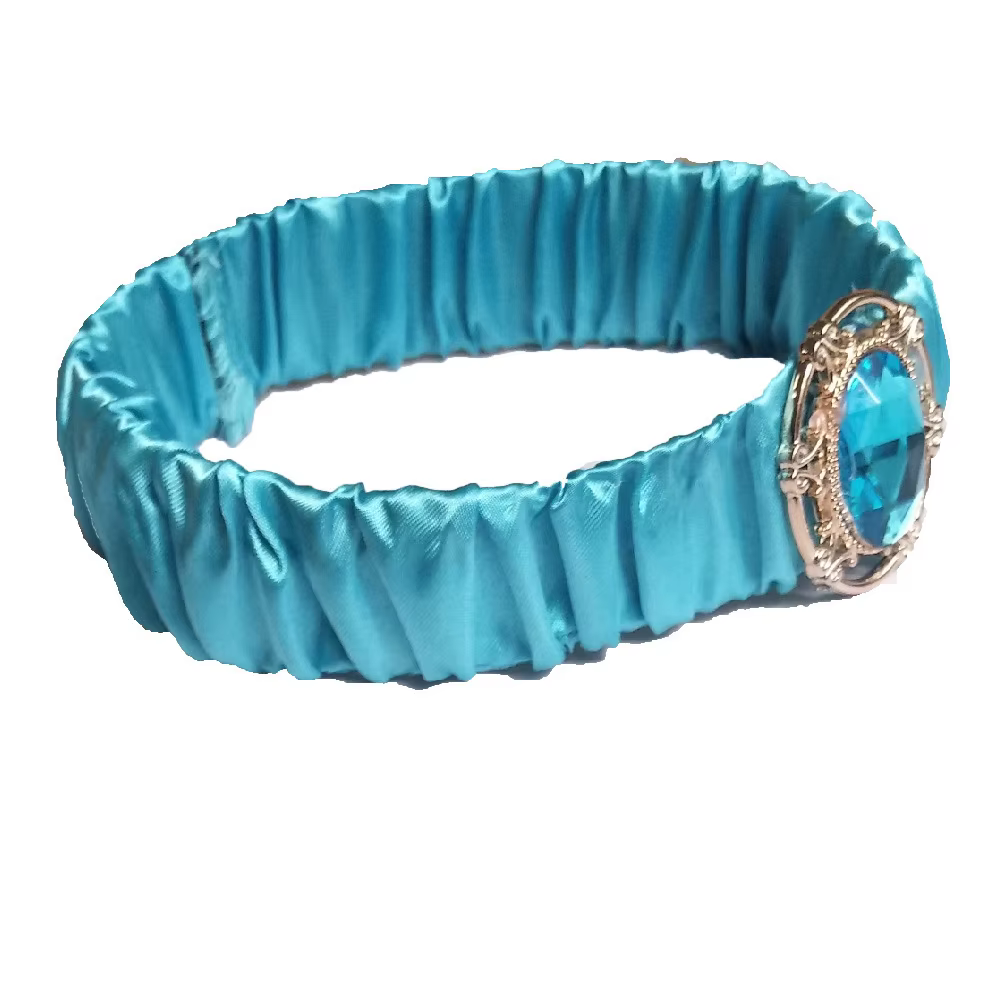 Accessoires de déguisement de princesse Jasmine pour filles : Couronne vintage, collier, boucles d'o