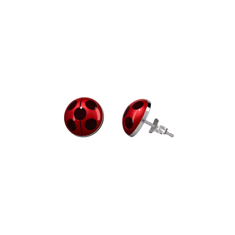 Miracle Girl – boucles d'oreilles coccinelle Reddy Tikki, rose pêche, trésor elfe, bijoux périphériq