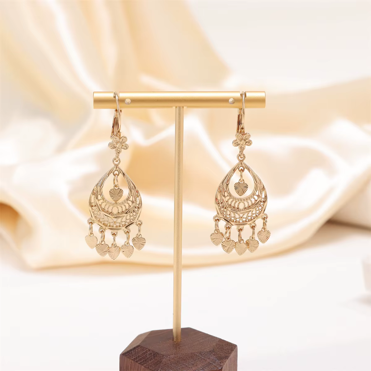 Paire de boucles d'oreilles Tzitzit Love, mariée préliminaire portant des boucles d'oreilles, adapté