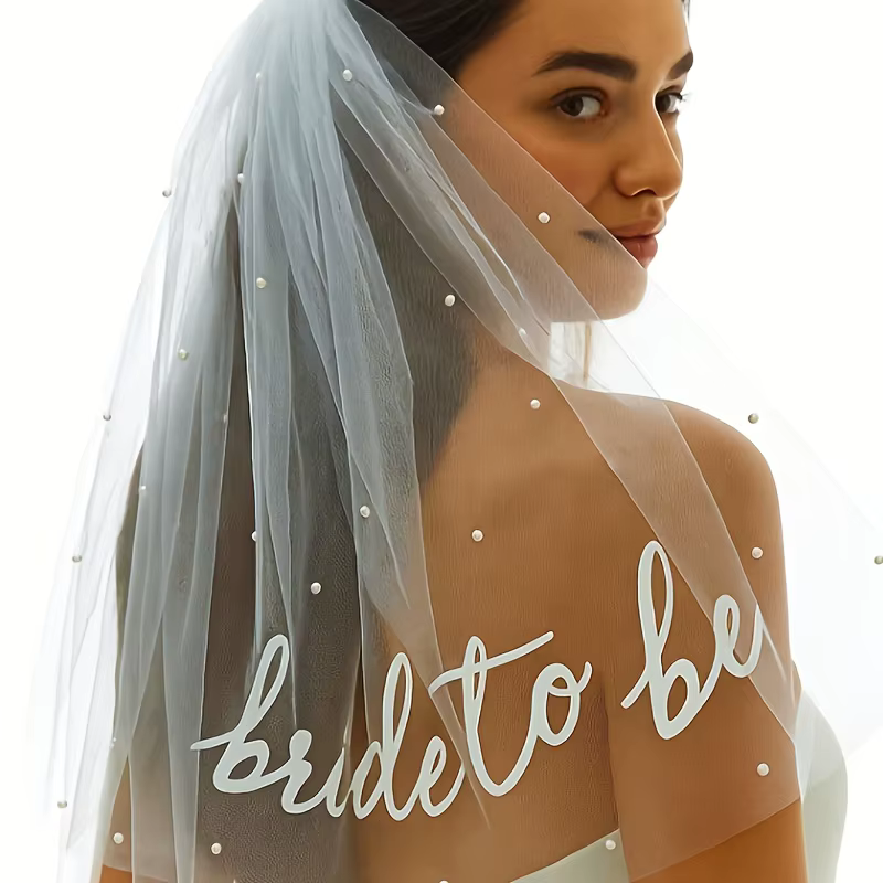 Écharpe de mariée avec voile, accessoires pour enterrement de vie de jeune fille, décorations pour f