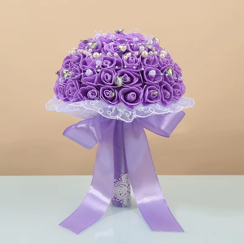 Bouquets de mariée élégants, bouquets de mariage romantiques, bouquets pour demoiselles d'honneur, a