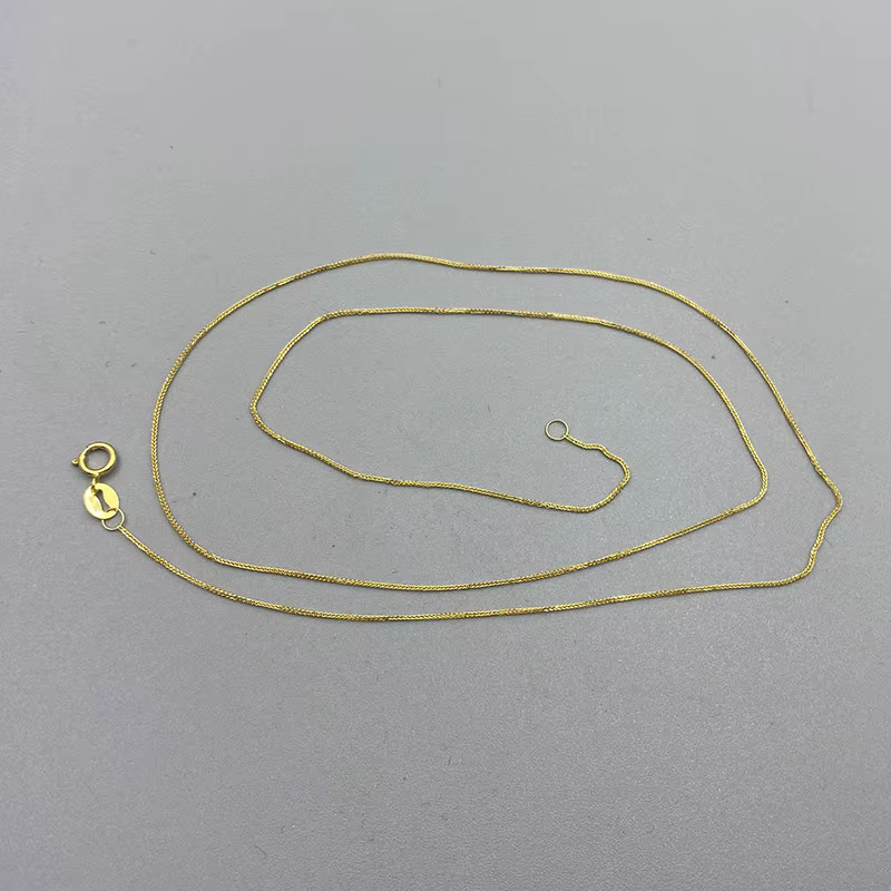 Collier en or 18 carats pour femme, clavicule Chopin JOHigh Luster, bonne qualité, dames, fille, bij