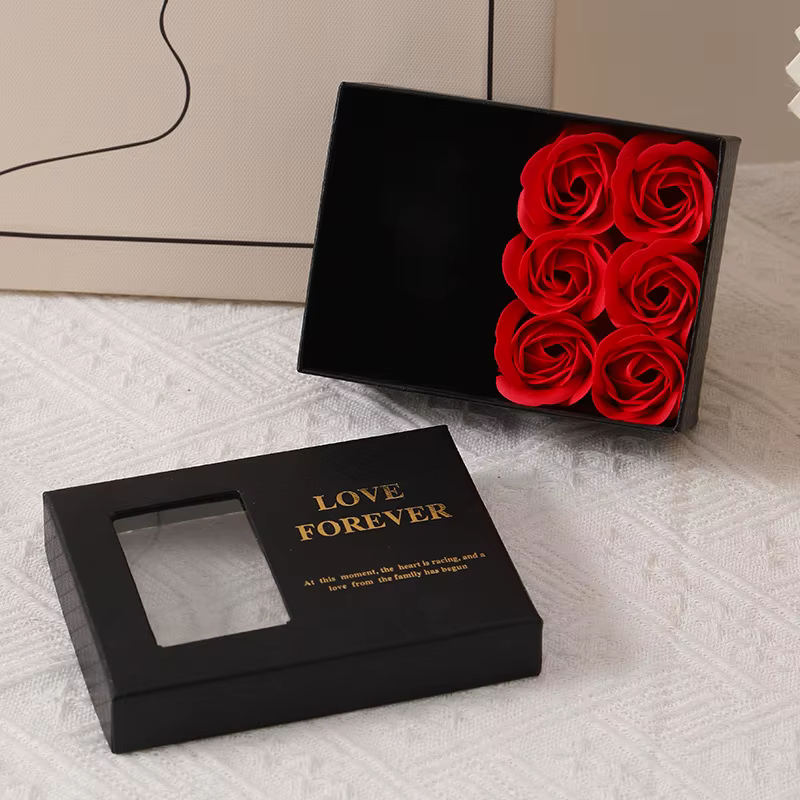 Coffret cadeau élégant pour bijoux pour la Saint-Valentin – Inscription "Love Forever", emballage fe