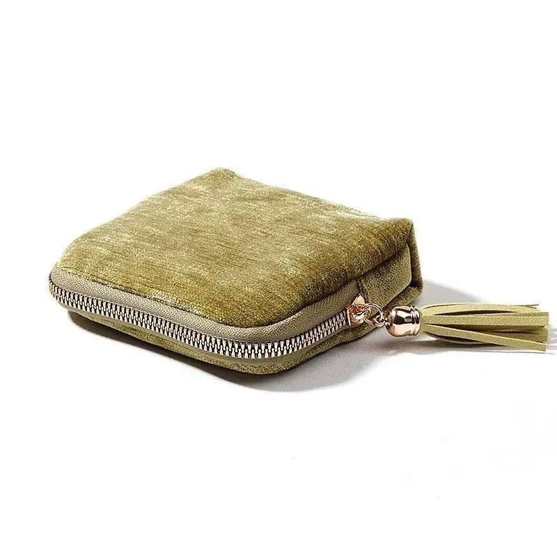 Sac de rangement pour bijoux à 5 couches, pochettes en velours pour montres, bracelets, bagues, bouc