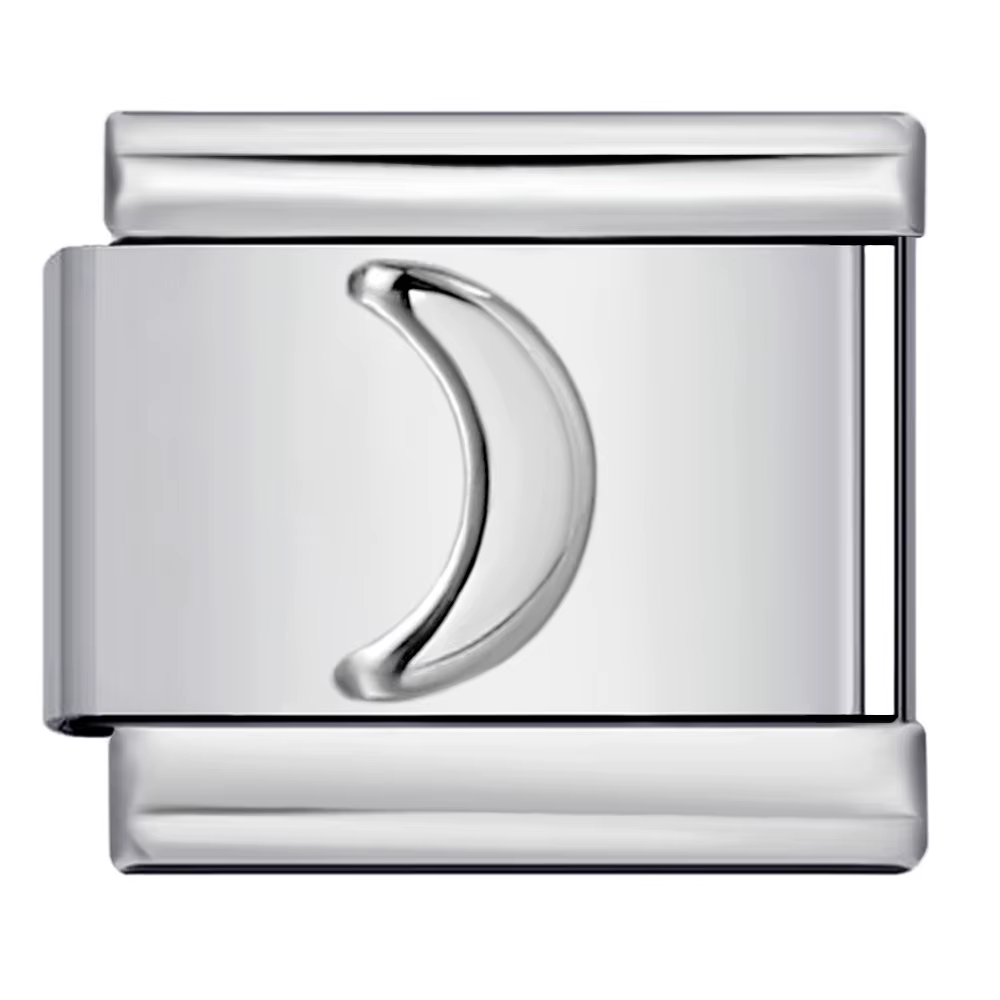 GEMOSA mode A-Z 26 lettre couleur or incrusté zircone italien charme lien ajustement 9mm en acier in