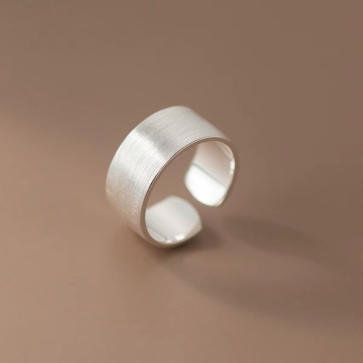 Bagues larges lisses en argent Sterling 925 originales pour femmes, bague de fiançailles de mariage,