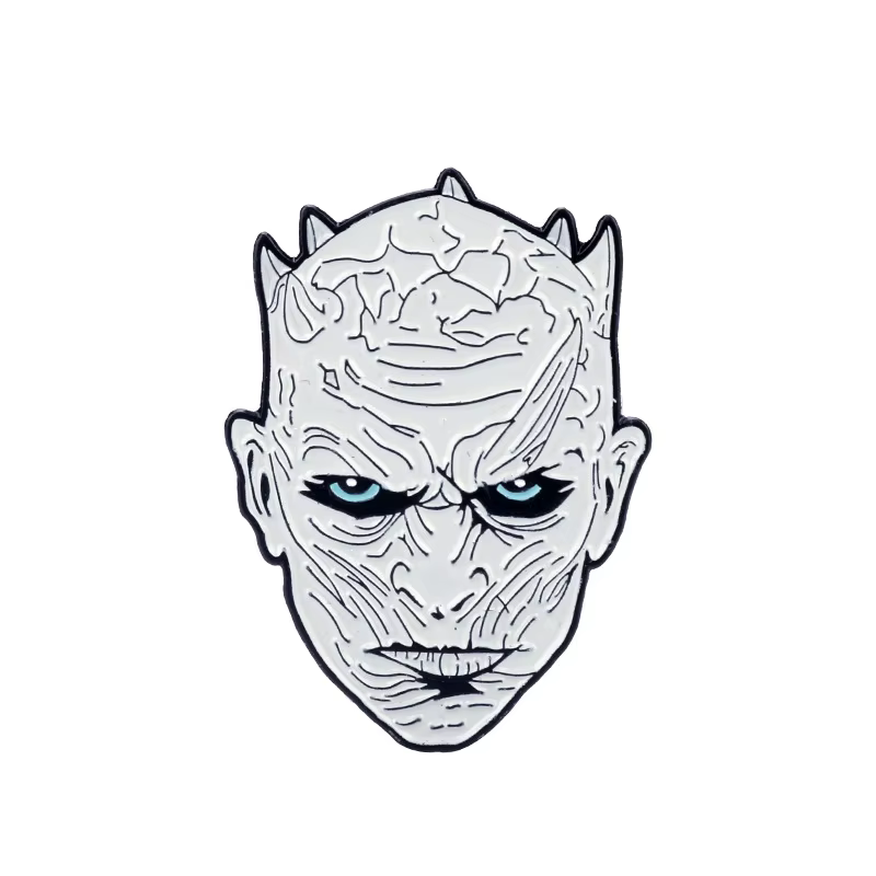 Broche en émail pour personnage de film, roi de nuit Jon Snow, Badge en métal de dessin animé, sac à