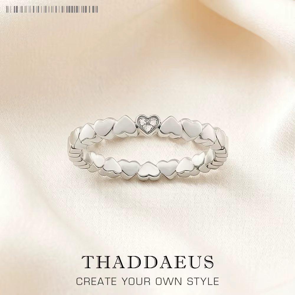 Bague cœurs d'amour Style européen, bijoux fins romantiques pour femmes, tout nouveau cadeau en arge