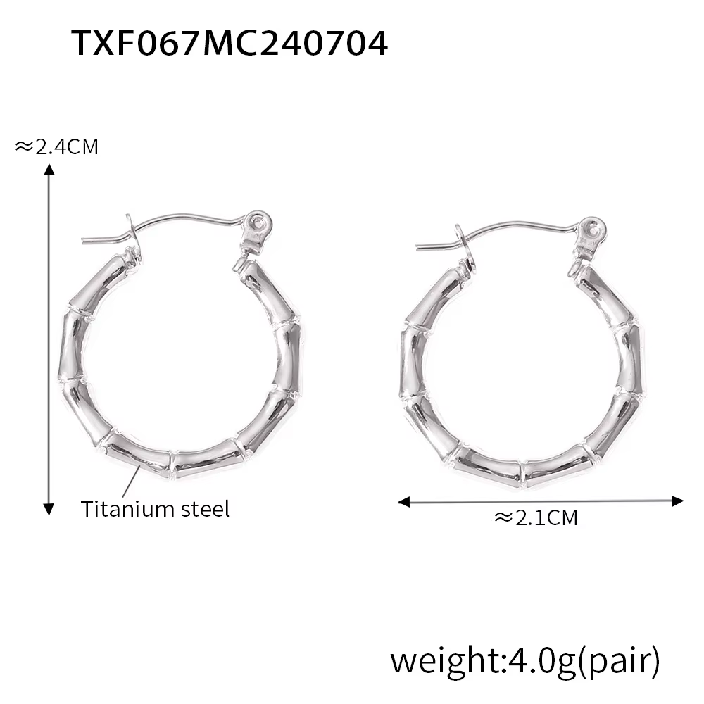 Colliers, bracelets et boucles d'oreilles créoles ethniques en acier inoxydable plaqué or, étanches,