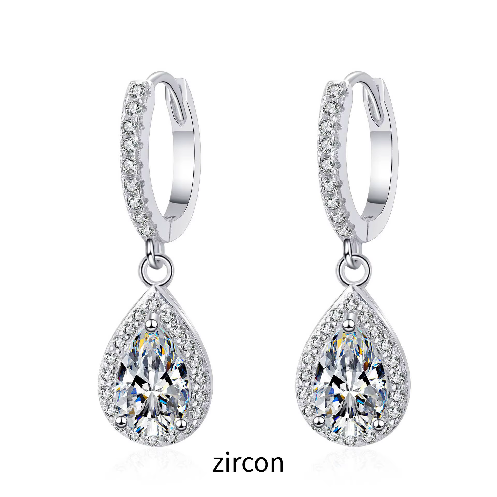 JoiasHome – boucles d'oreilles en Moissanite pour femmes, 1CT, en argent pur S925, diamants cultivés