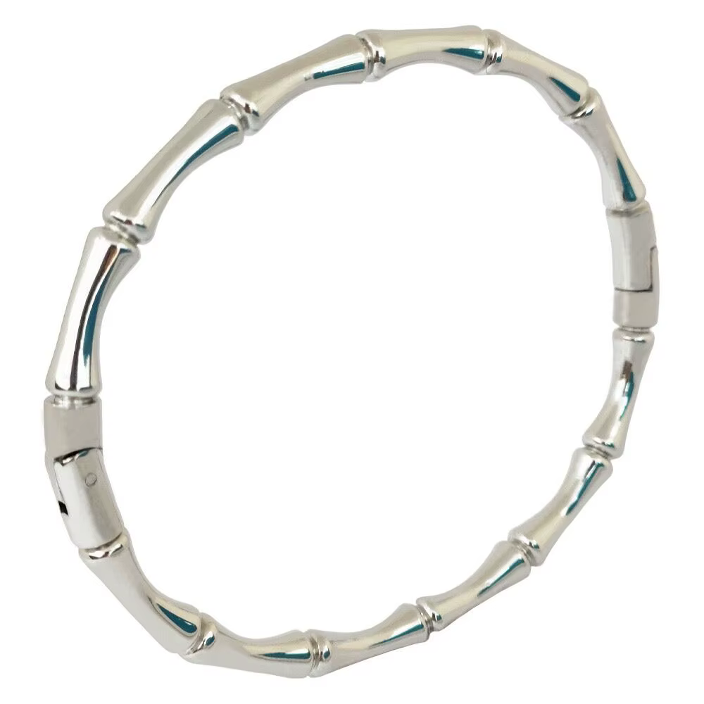 ZALMAN marque coloré émail résine bambou Bracelet pour femmes couleur or en acier inoxydable Bracele