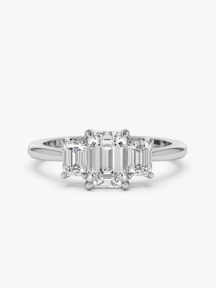 Bague en argent Sterling 925 pour femmes, magnifique bague rectangulaire brillante en Zircon, fiança