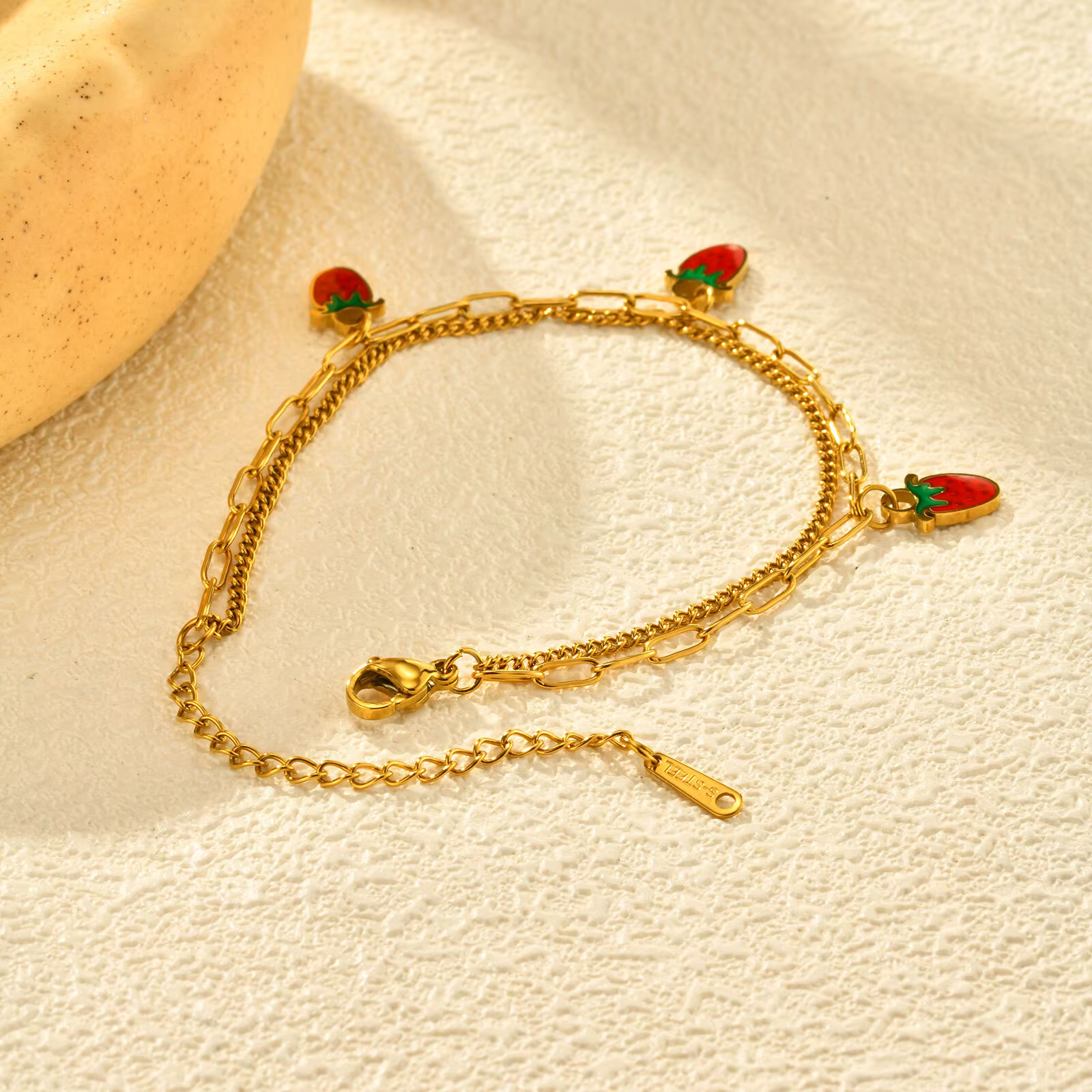 Everver-Bracelets à breloques JOFlower en acier inoxydable, plaqué or 18 carats, cadeau de bijoux po