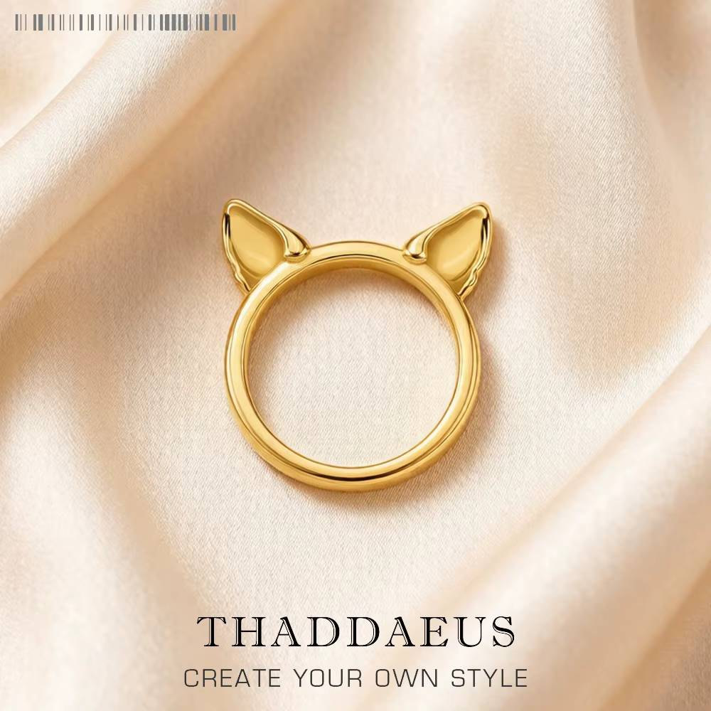 Bague chat Romance Style européen, bijoux fins pour femmes, tout nouveau cadeau romantique en argent