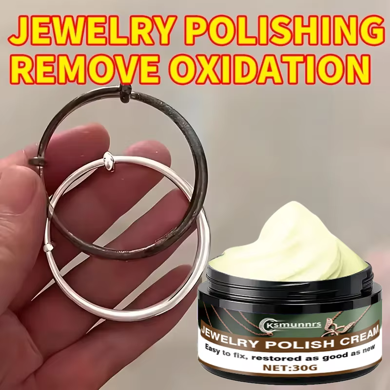 Crème de polissage pour bijoux en or/argent: élimine l'oxydation et le ternissement, restaure le lus